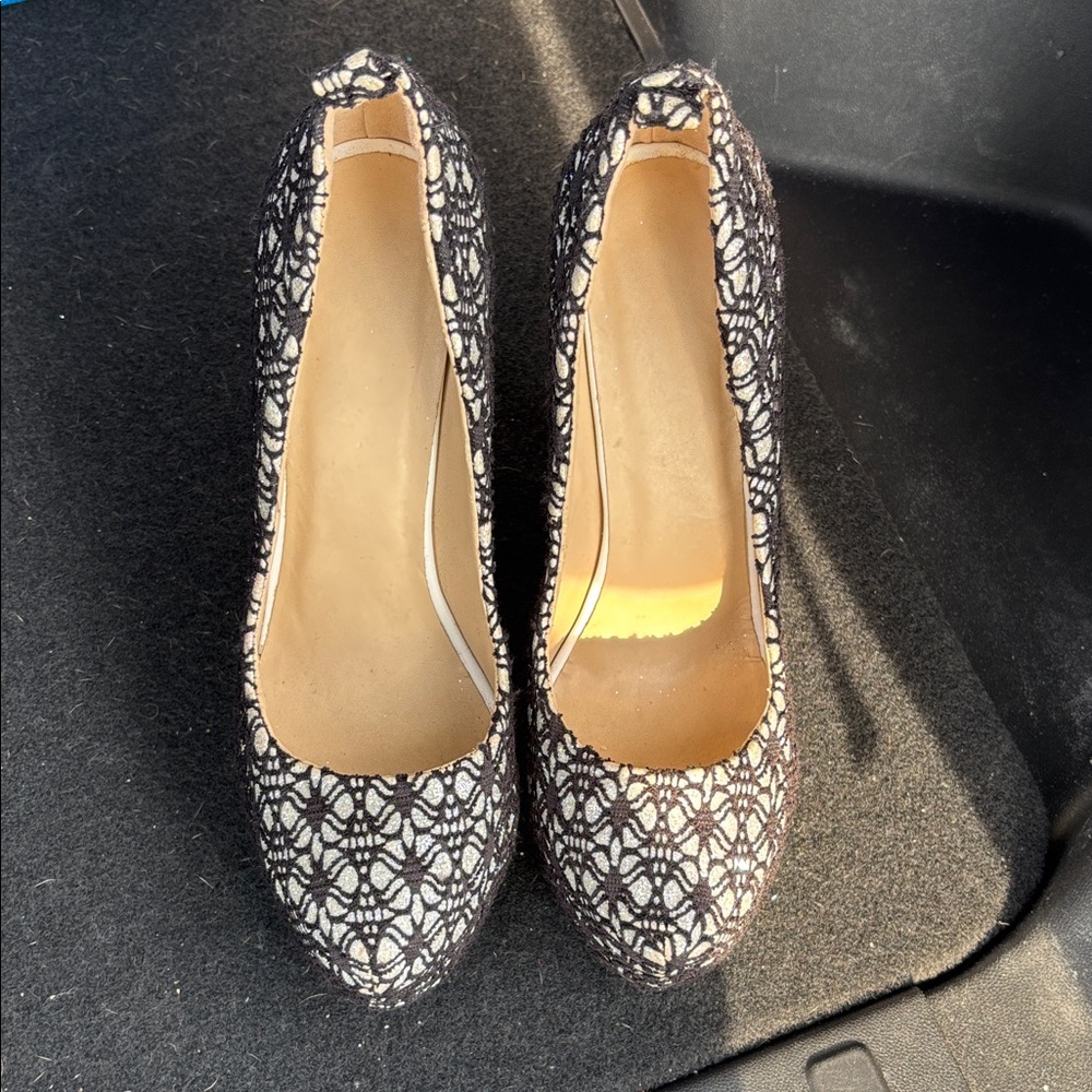Elegant Black and White Women's Heels